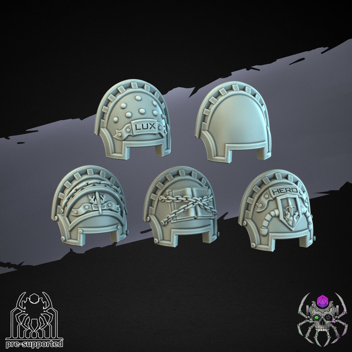 Demon Hunters Shoulders x10 Resin Miniatures Set product image