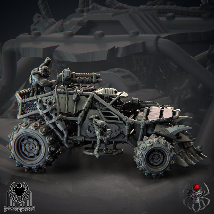 Ork Warbuggy Resin Miniature Figure alternate view 5