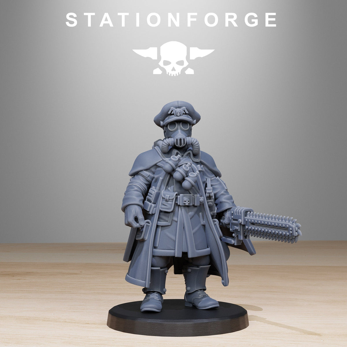 Frostwatch Officer Resin Miniature Figure alternate view 4