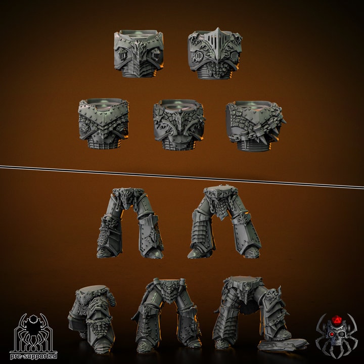 Flame Lizards Torso and Leg Bits Resin Upgrade Parts product image