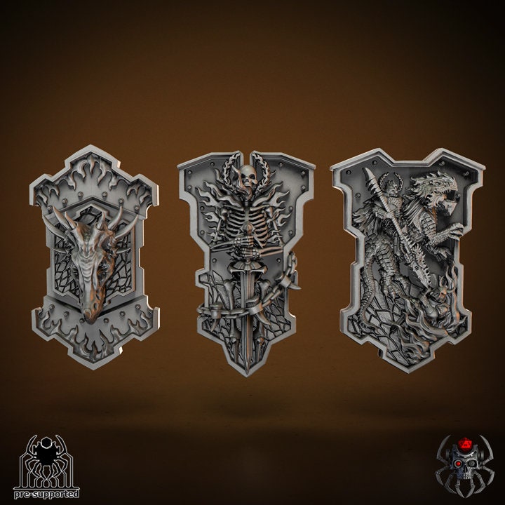 Flame Lizards Shields Resin Upgrade Parts product image