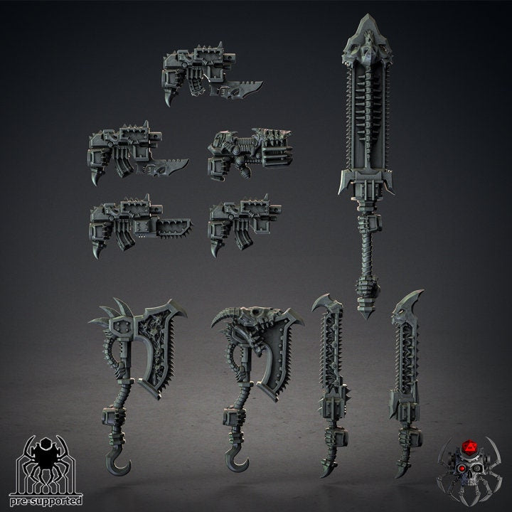 Bloody Skulls Dismemberers Resin Miniature Figure alternate view 5