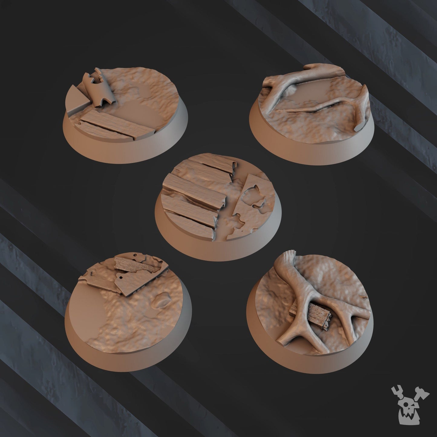 Green Hell Division - Base Set Resin Terrain Set alternate view 3