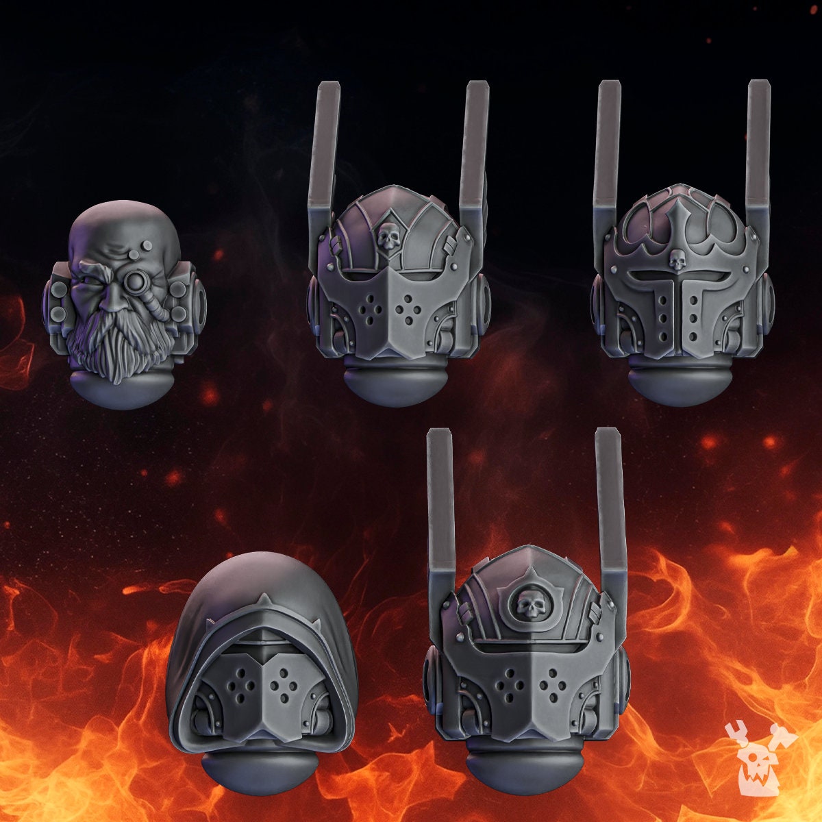 Pactum Aeternum Knight Helmet Set x10 Resin Upgrade Parts product image