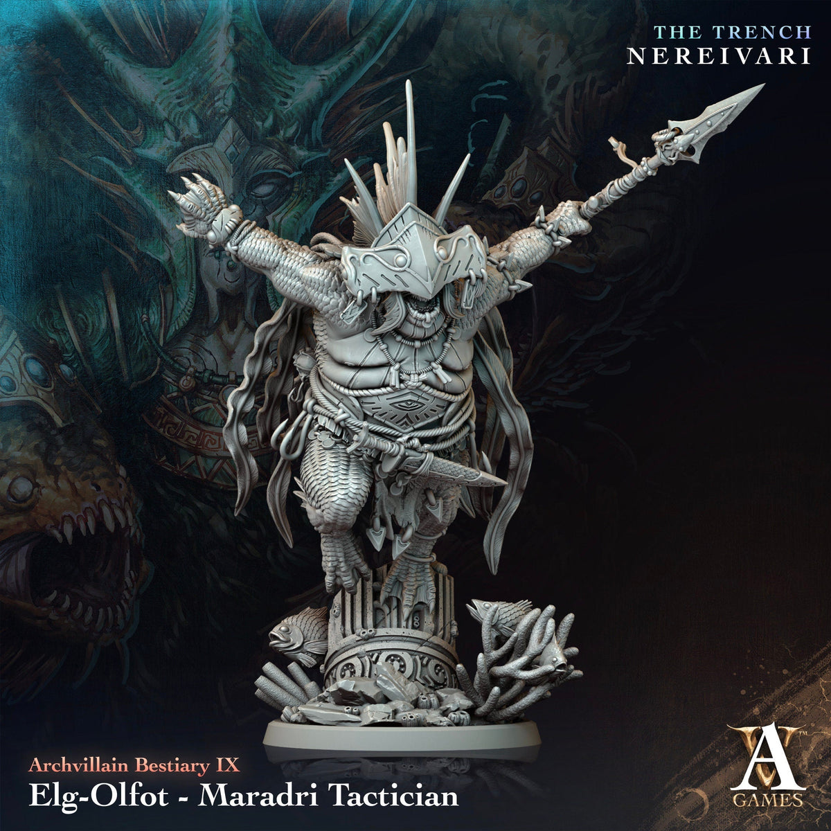 Maradri Tactician Resin Miniature Figure product image