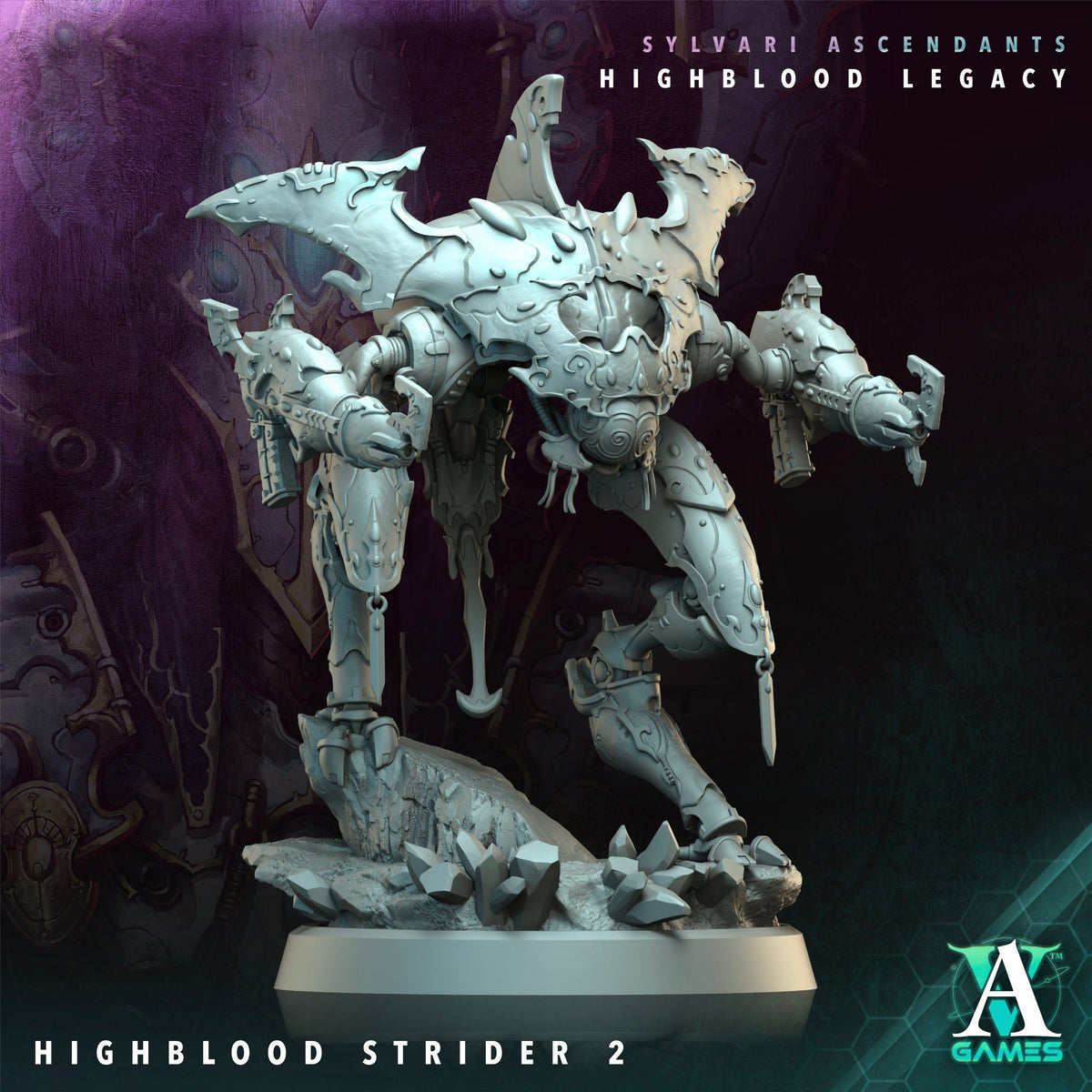 Highblood Strider Resin Miniature Figure alternate view 2