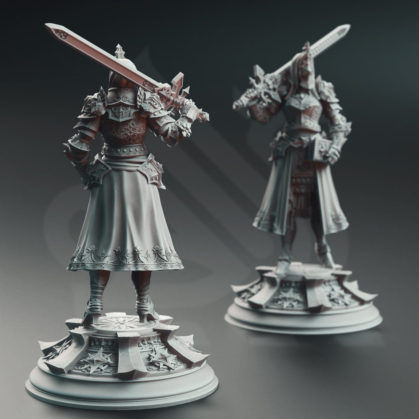 Knight Inquisitor Resin Miniature Figure alternate view 3