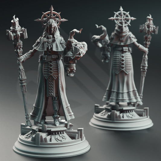 Maiden Cleric Resin Miniature Figure alternate view 2