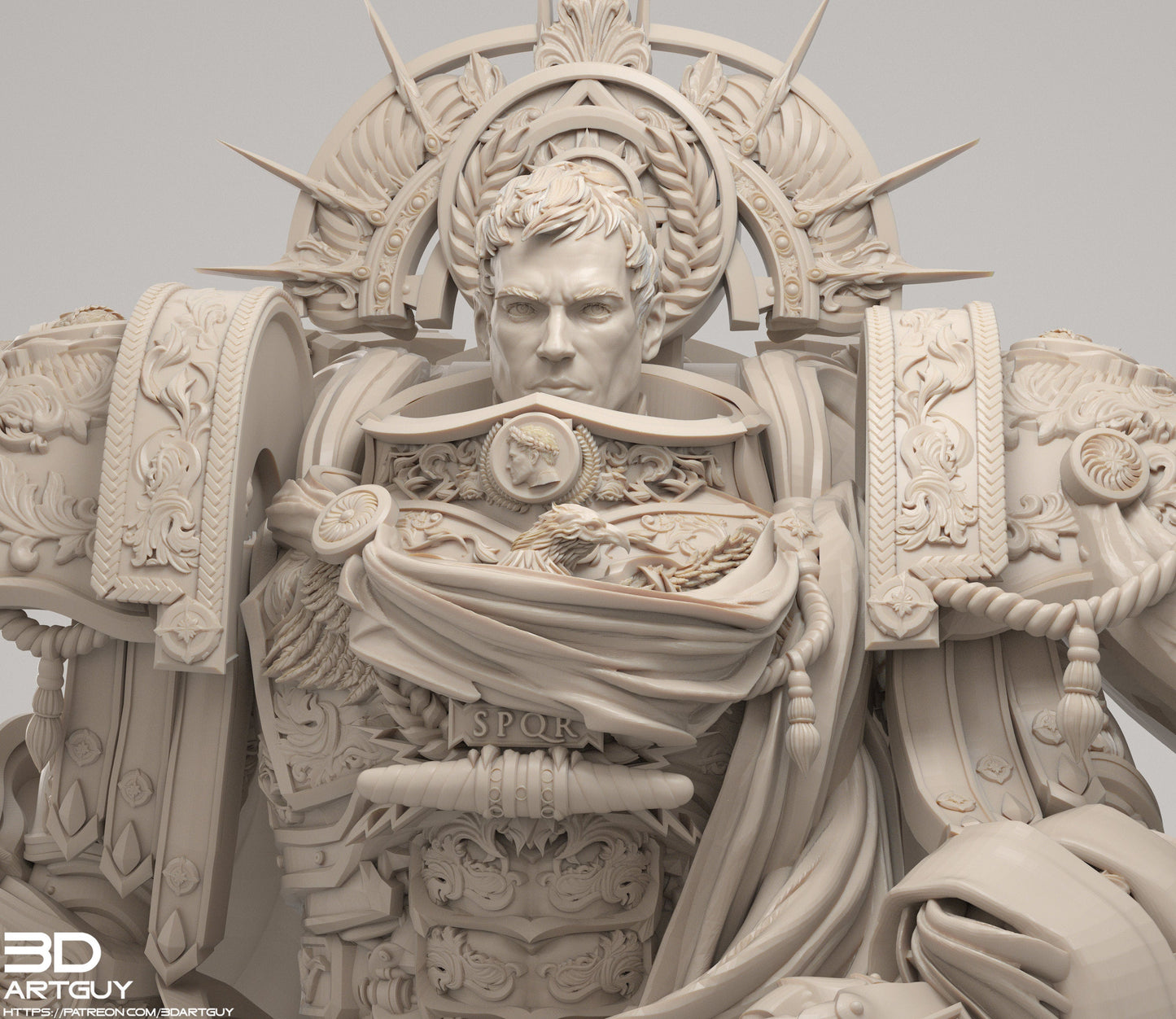 Space Caesar Resin Miniature Figure alternate view 2