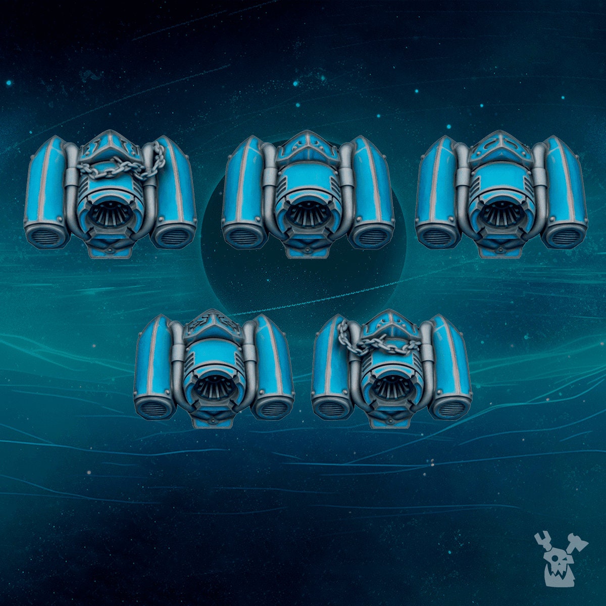 Scylla Legion Jetpacks x10 Resin Upgrade Parts alternate view 2