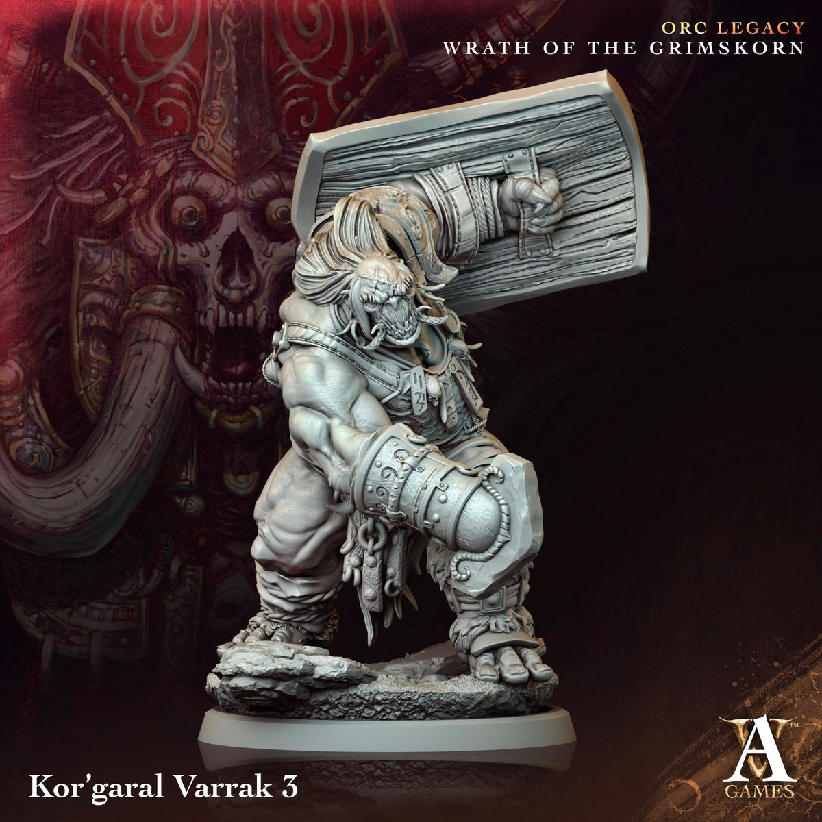 Kor'Garal Varrak Resin Miniature Figure alternate view 4
