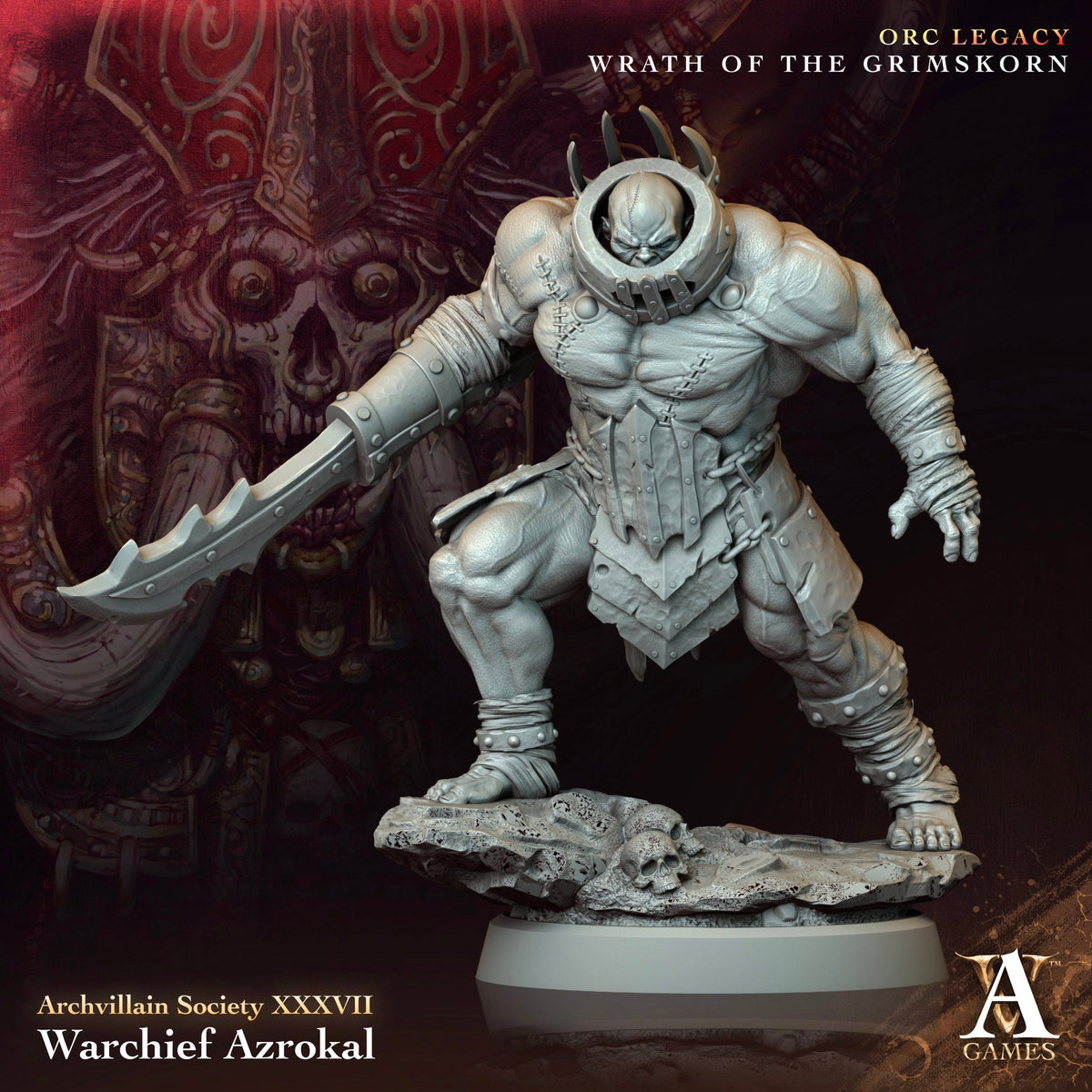 Warchief Azrokal Resin Miniature Figure product image