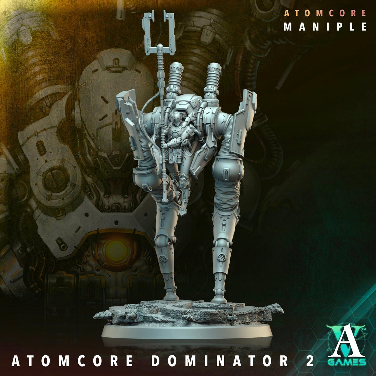 Atomcore Dominator Resin Miniature Figure alternate view 2