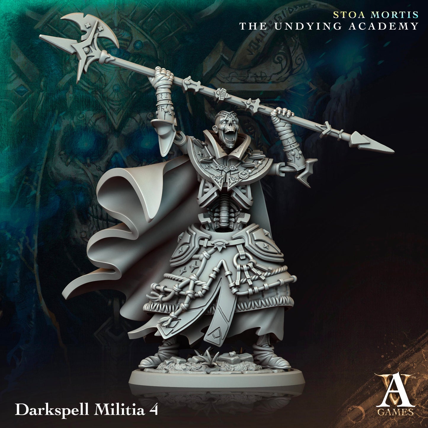 Darkspell Militia Resin Miniature Figure alternate view 4