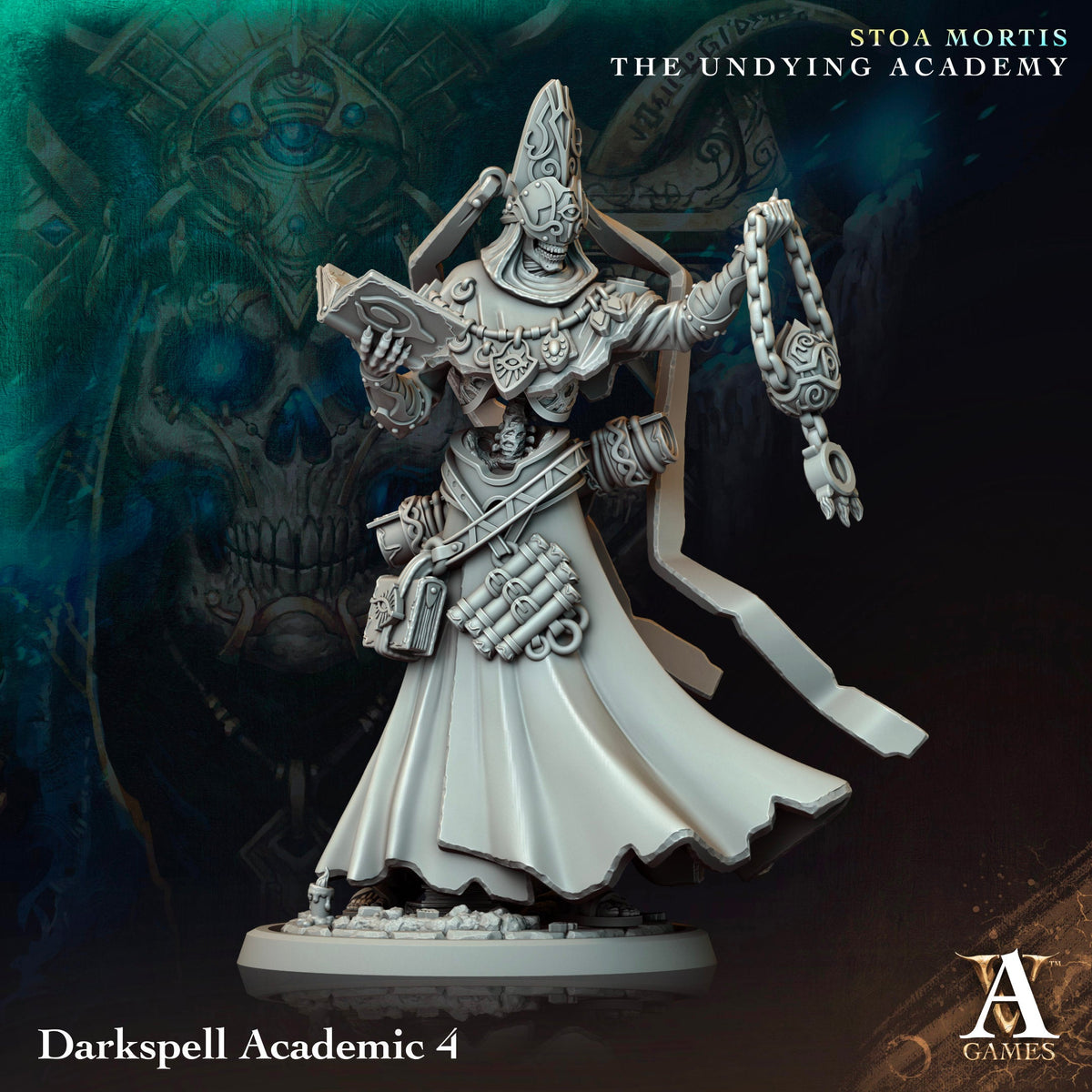 Darkspell Academic Resin Miniature Figure alternate view 4