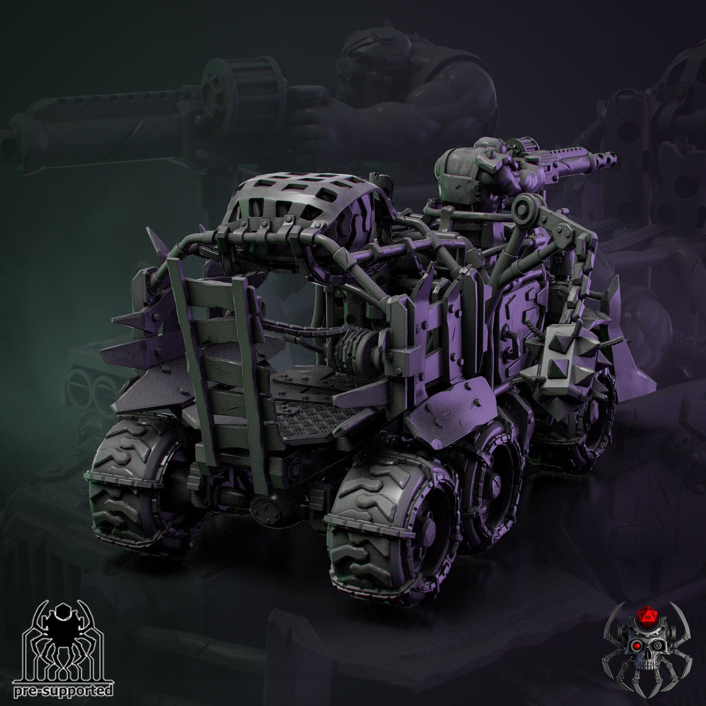 Ork Wartruck Resin Miniature Figure alternate view 4