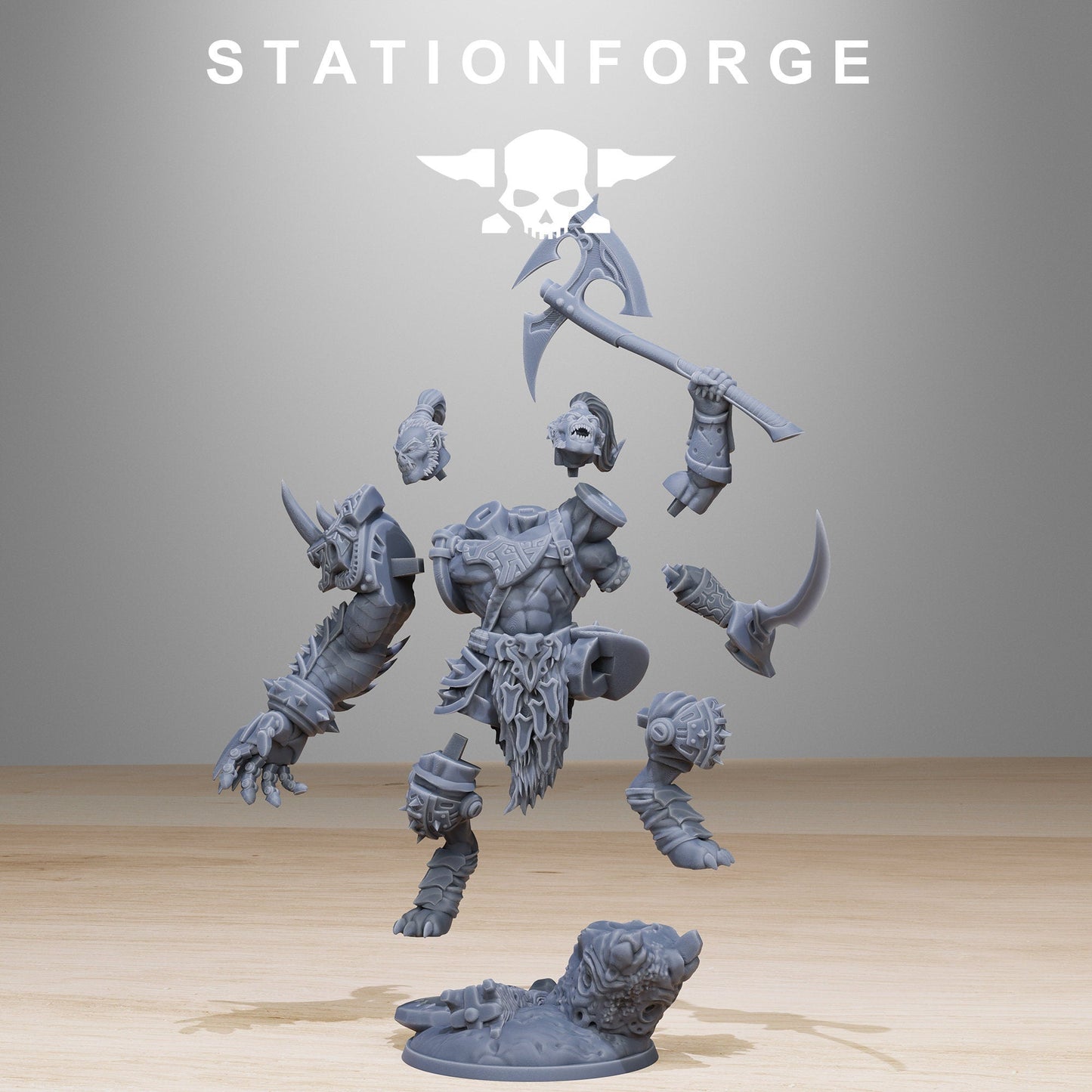 Corrupted Gladiator Resin Miniature Figure alternate view 4