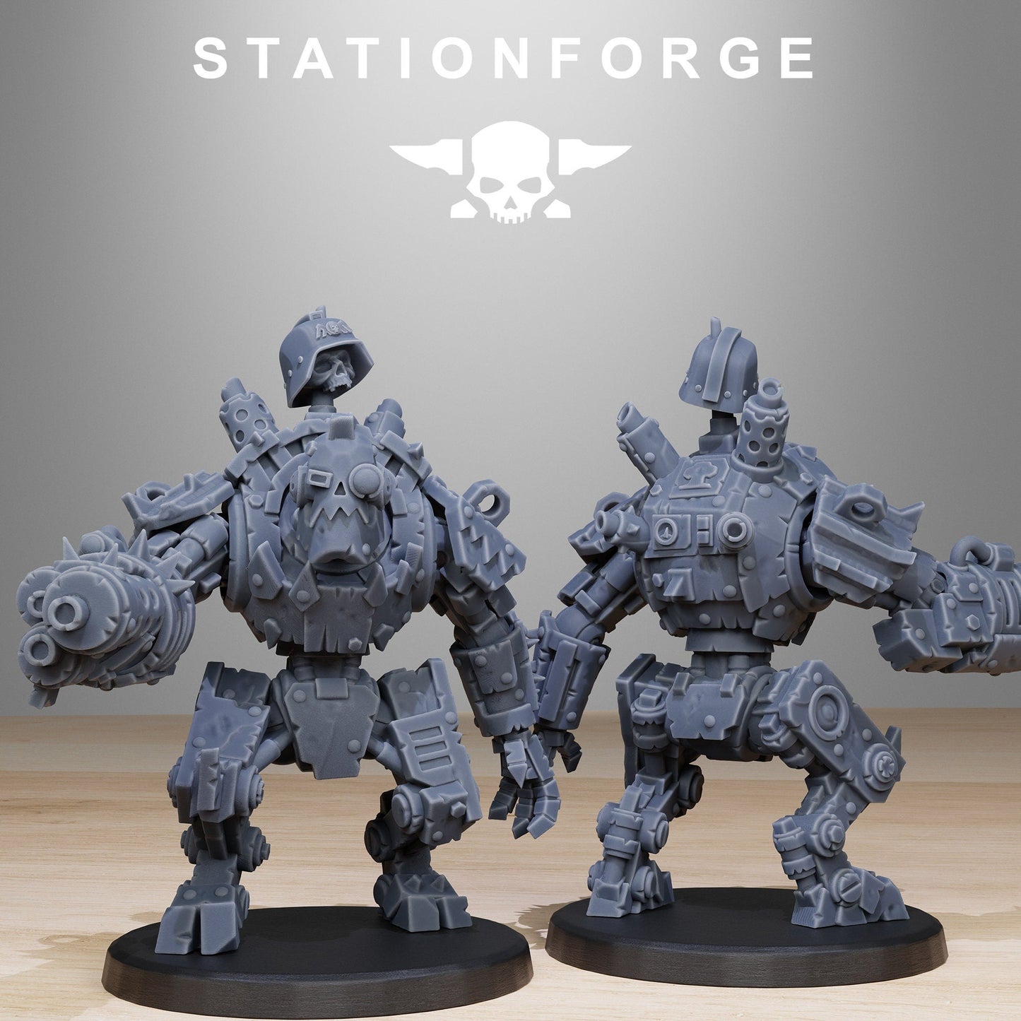 Orkaz Bots Infantry Resin Miniature Figure alternate view 5