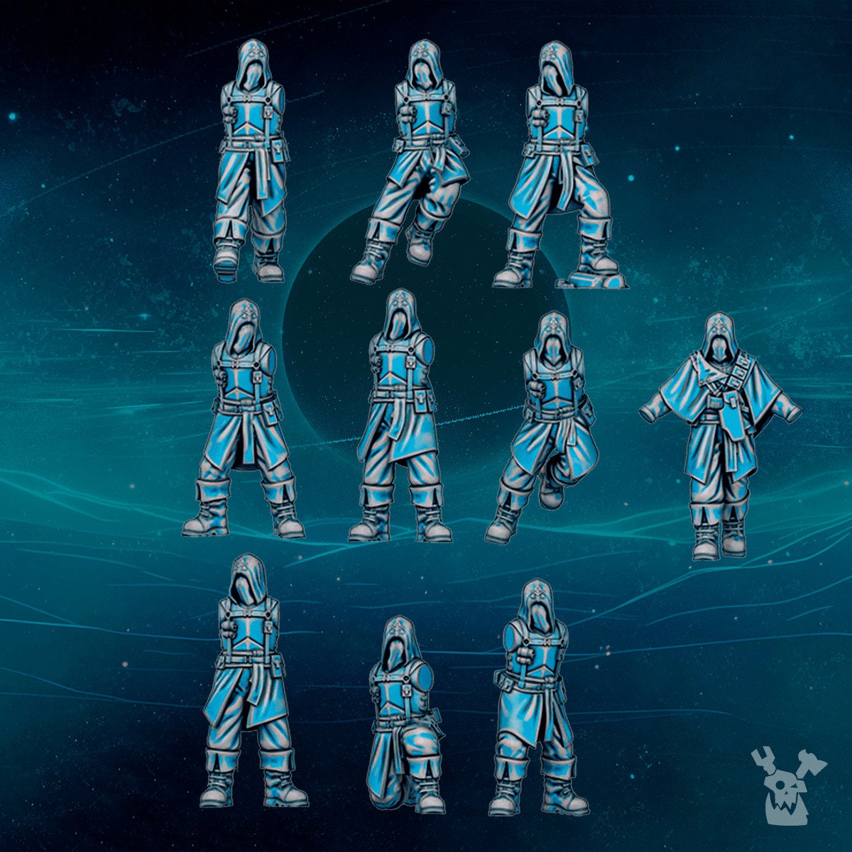Scylla Cultists Resin Miniature Figure alternate view 5
