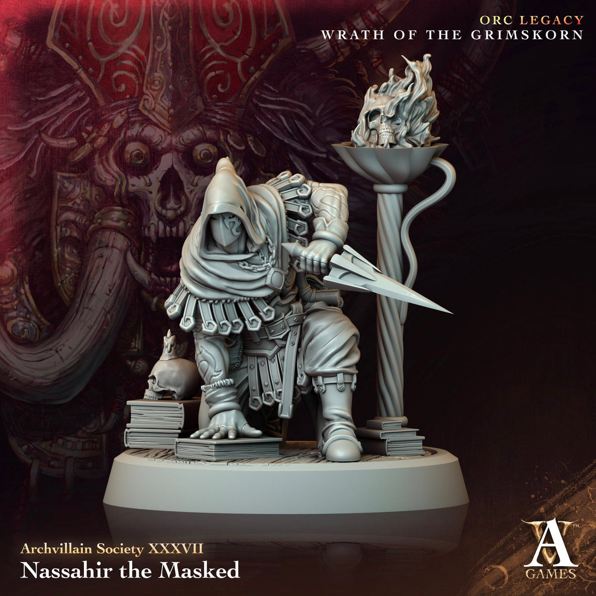 Nassahir the Masked Resin Miniature Figure product image