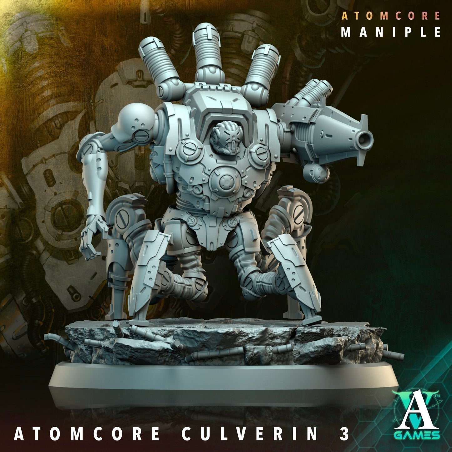 Atomcore Culverin Resin Miniature Figure alternate view 4
