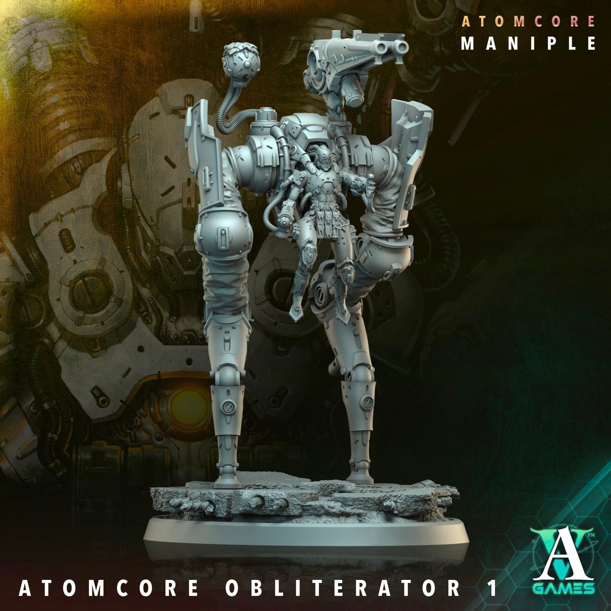 Atomcore Obliterator Resin Miniature Figure alternate view 2