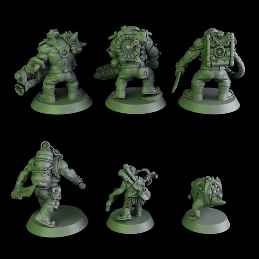 Black Orks Mob #2 Resin Miniature Figure alternate view 2