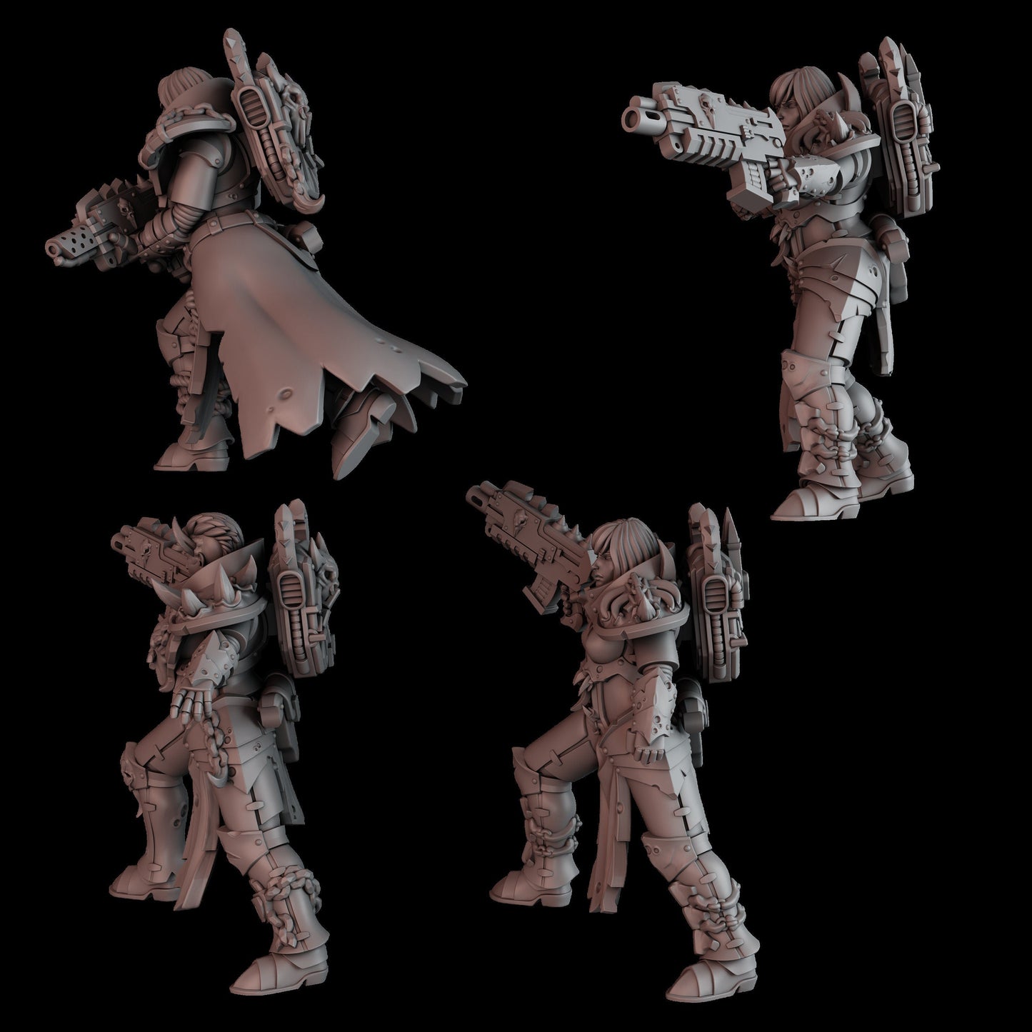 Battle Witch Squad Resin Miniatures Set alternate view 5