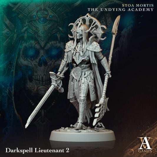 Darkspell Lieutenant Resin Miniature Figure alternate view 2