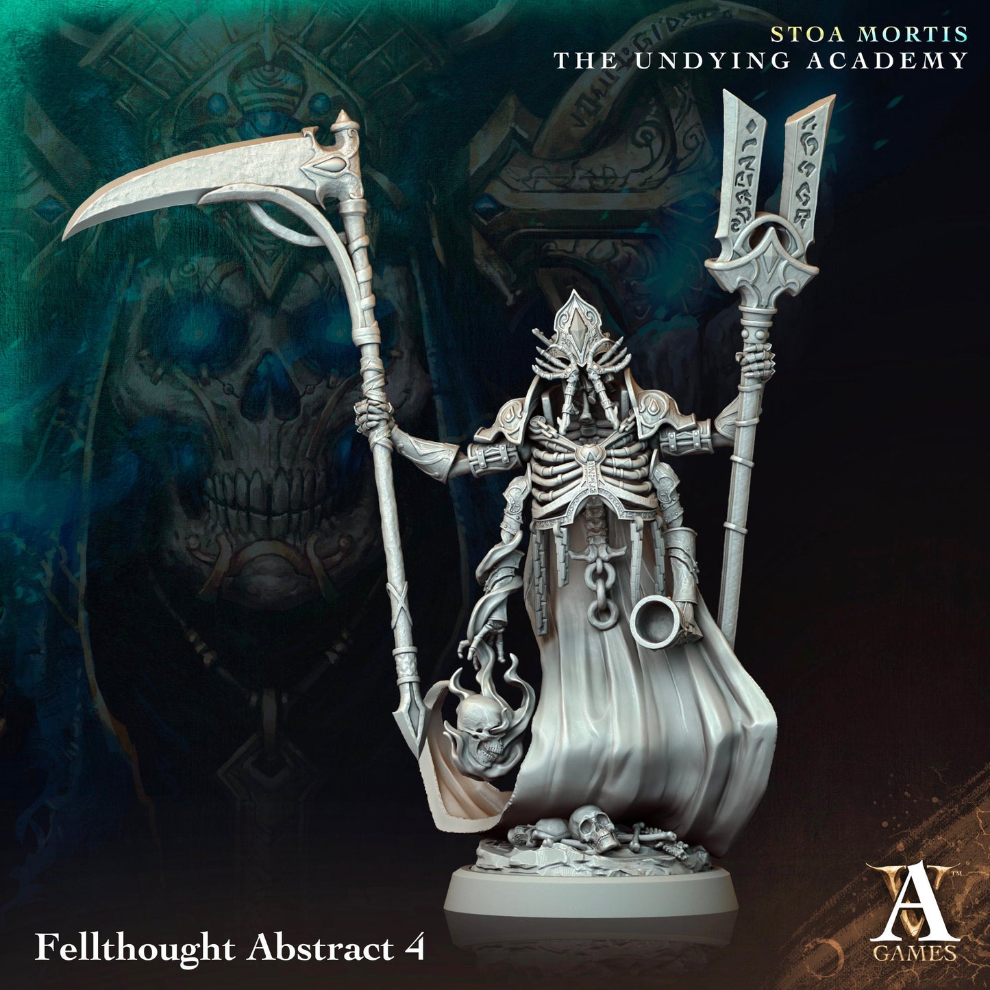 Fellthought Abstract Resin Miniature Figure alternate view 4