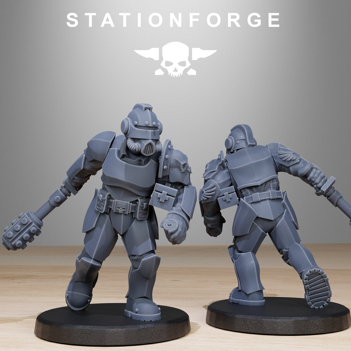 GrimGuard Enforcers Resin Miniature Figure alternate view 5
