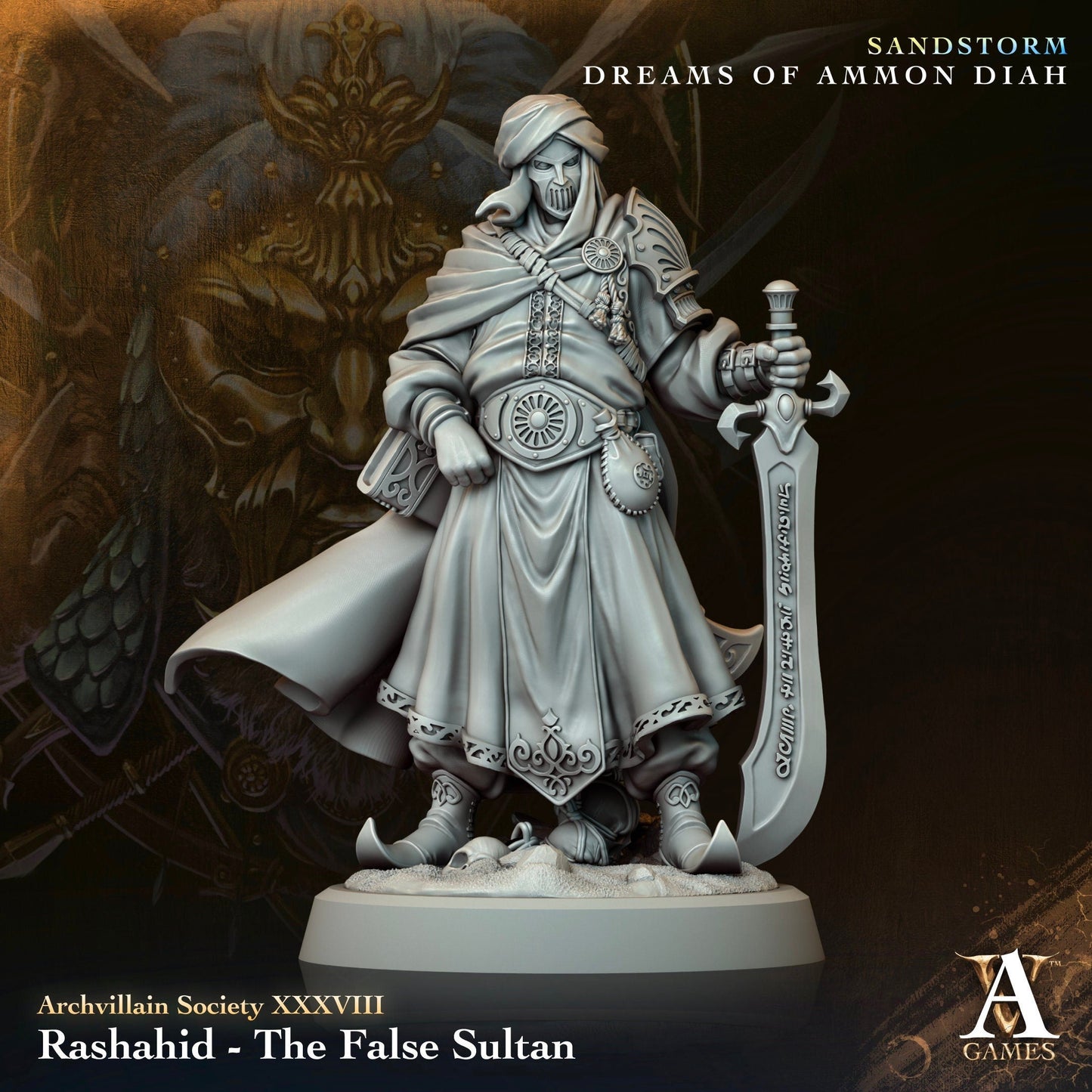 Rashahid - The False Sultan Resin Miniature Figure product image