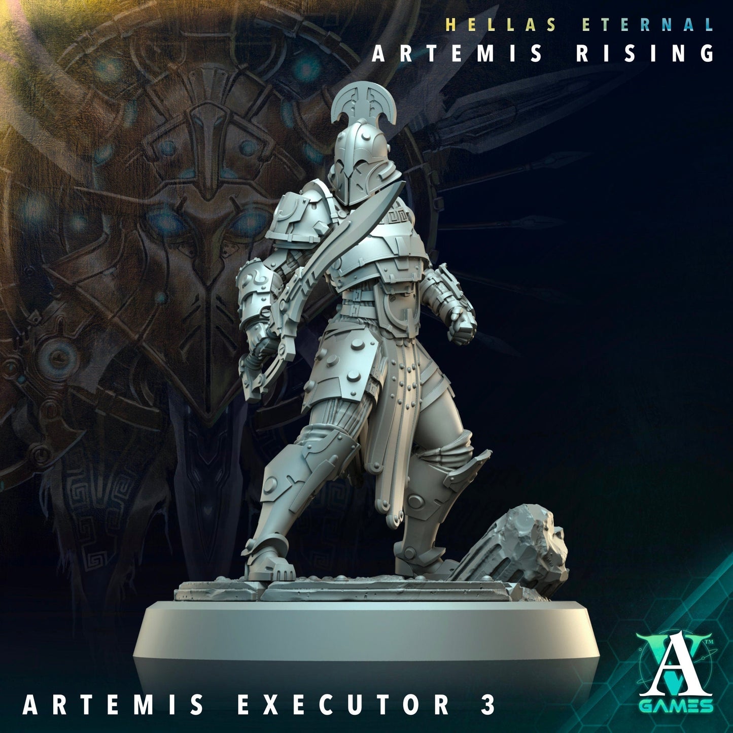Artemis Executor Resin Miniature Figure alternate view 3