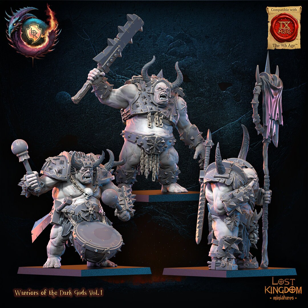 Forsworn Command Group Resin Boss Miniature alternate view 3