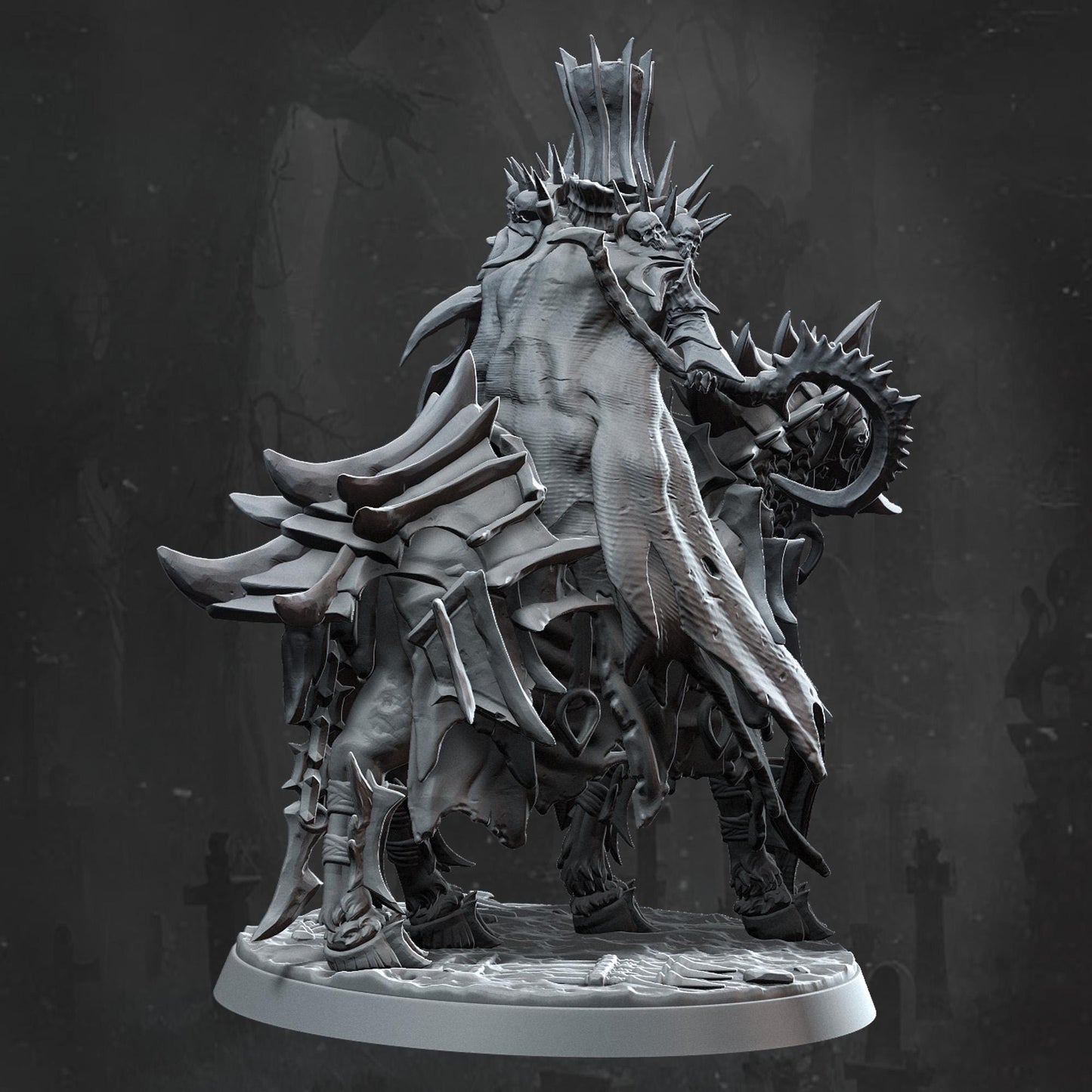 Vile Horseman Resin Miniature Figure alternate view 2