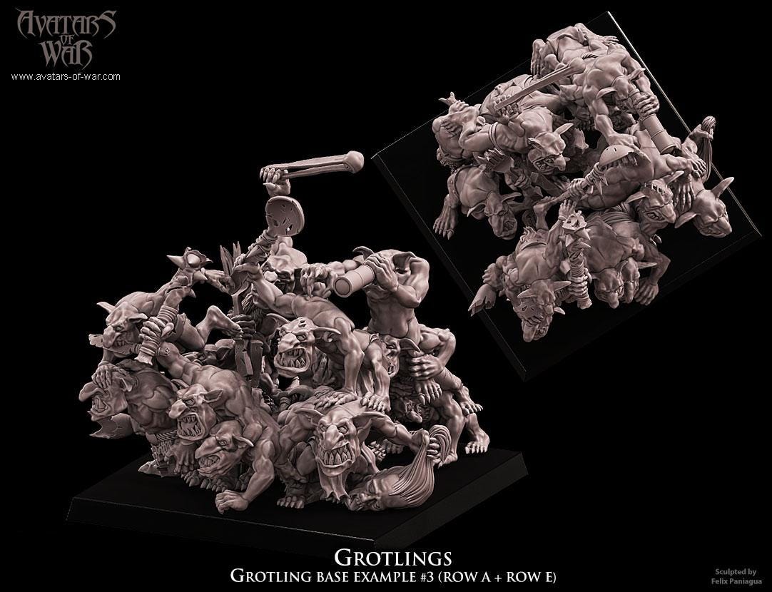Grotlings Regiment Resin Miniatures Regiment alternate view 3