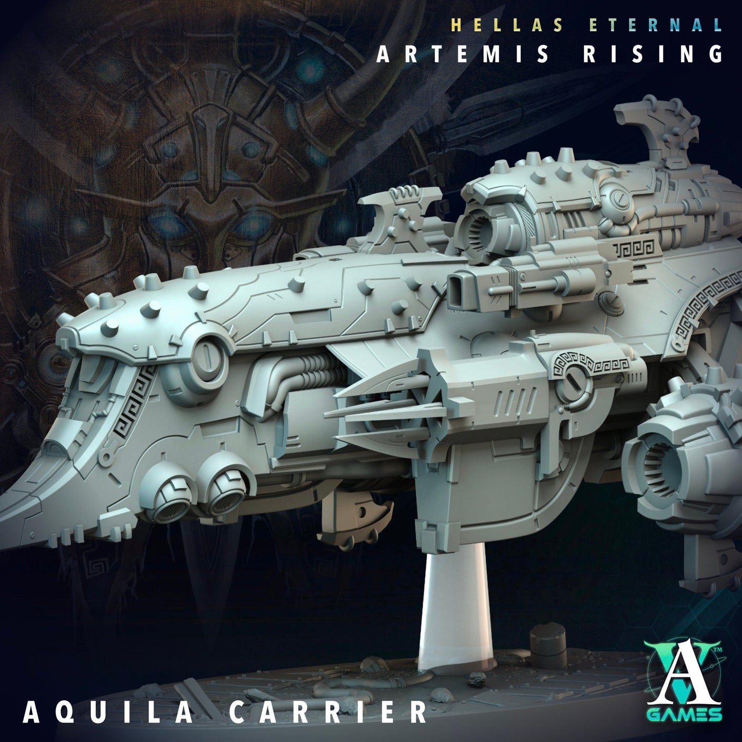 Aquila Carrier Resin Miniature Figure alternate view 2