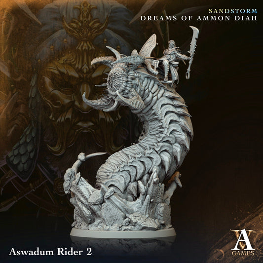 Aswadum Rider Resin Miniature Figure alternate view 2