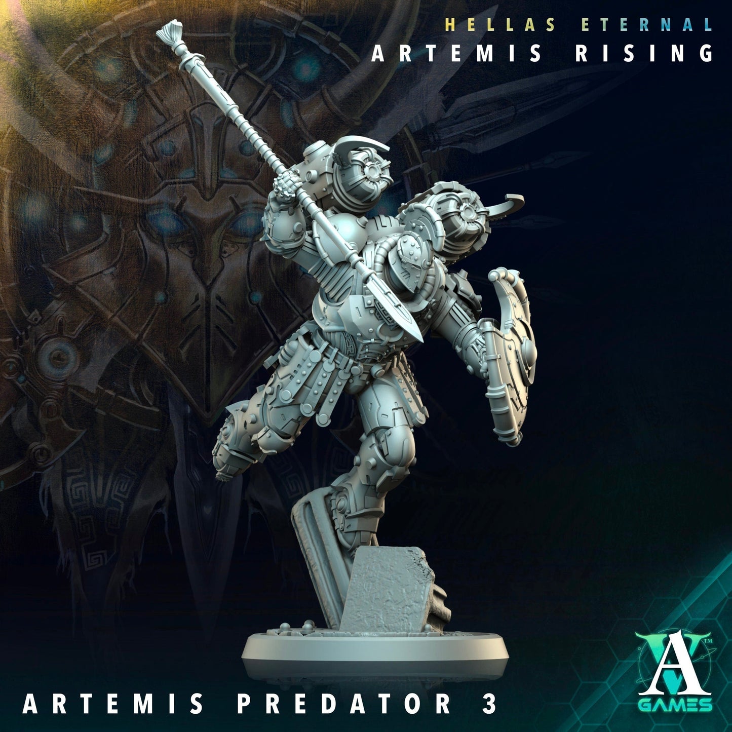 Artemis Predator Resin Miniature Figure alternate view 3