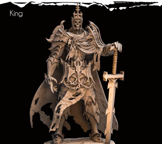 Skeletal King Resin Boss Miniature alternate view 2