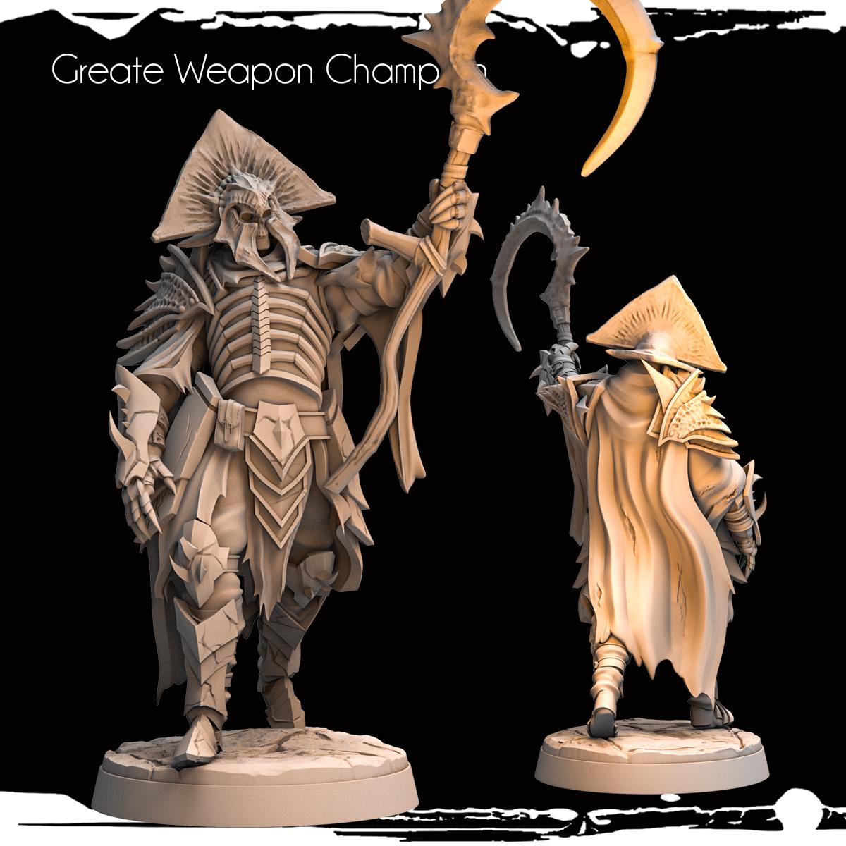Skeletal Great Weapon Champion Resin Upgrade Parts product image