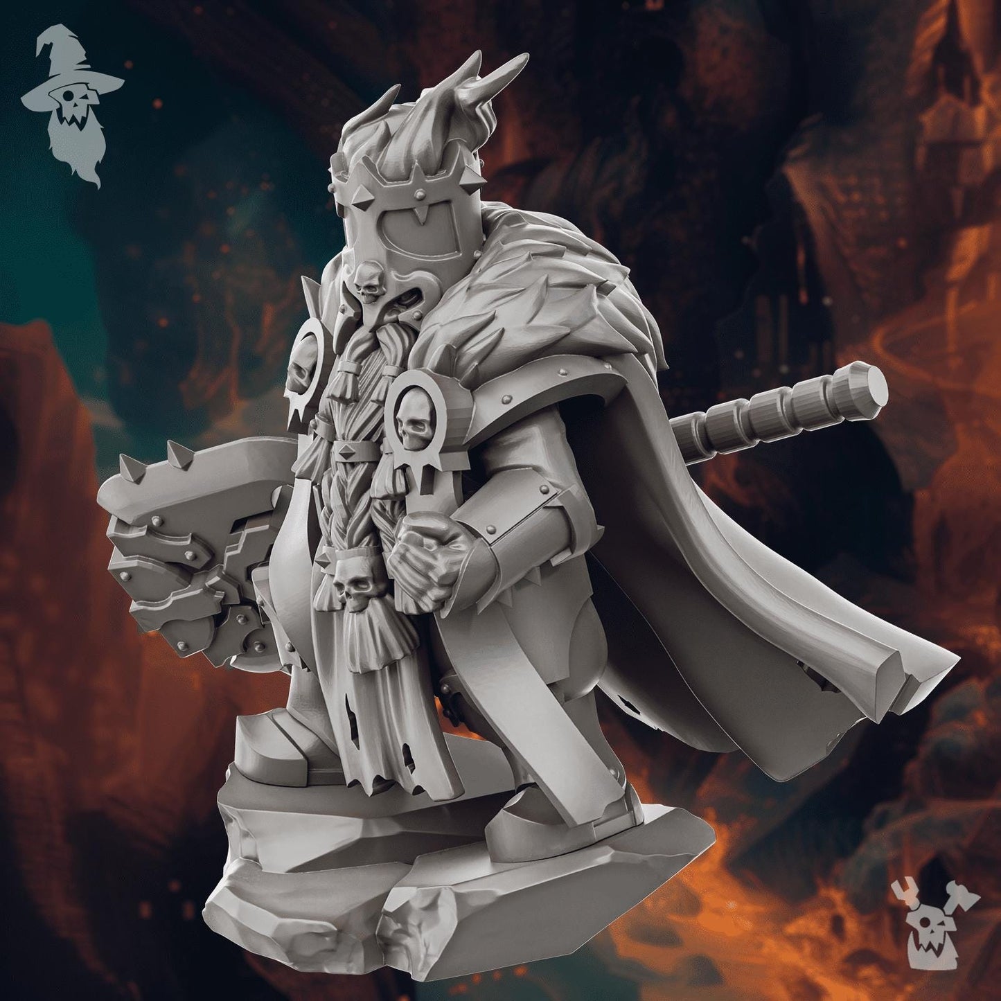 Olger Dreadquake Resin Miniature Figure alternate view 3