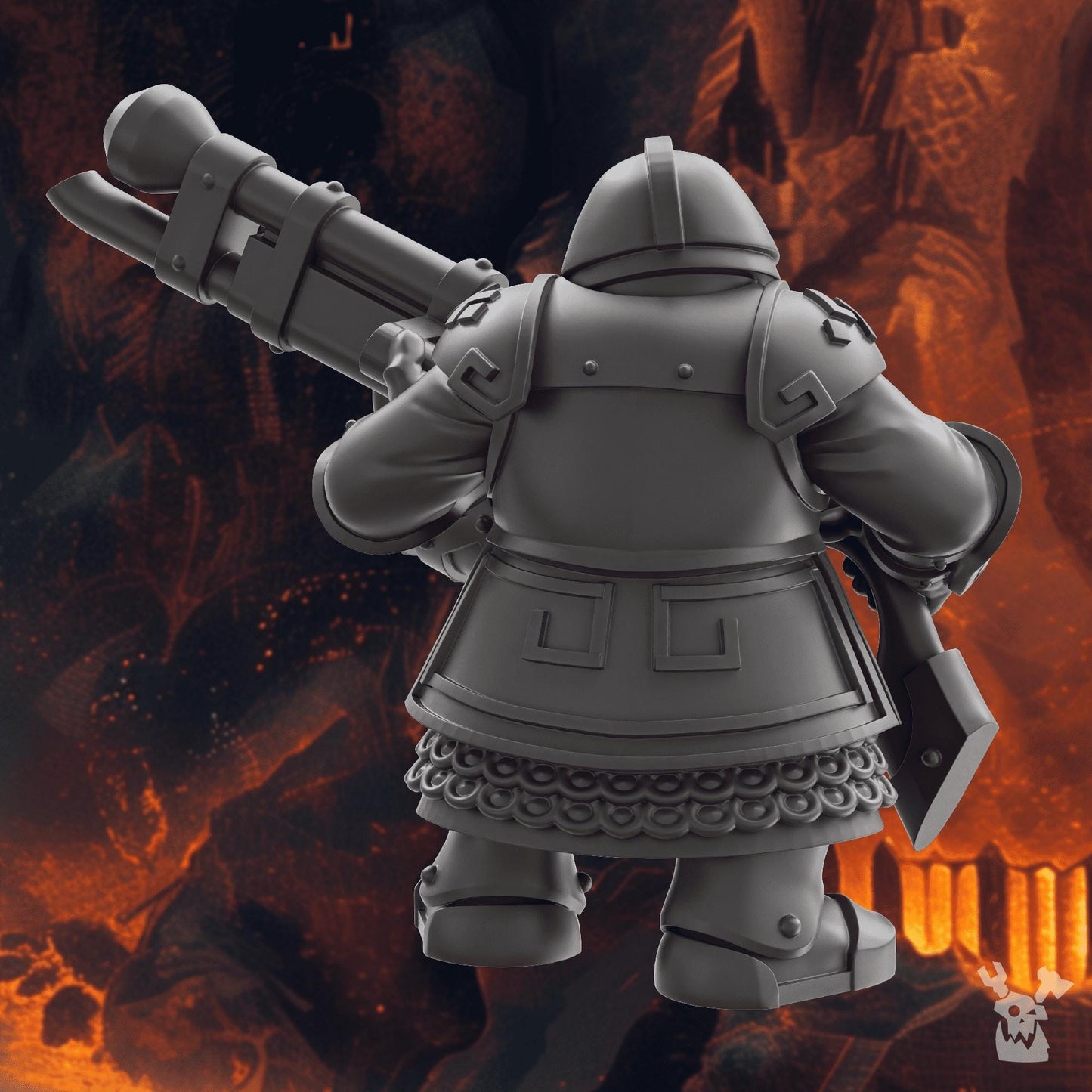 Steelhill Dwarf Gunner Resin Upgrade Parts alternate view 2