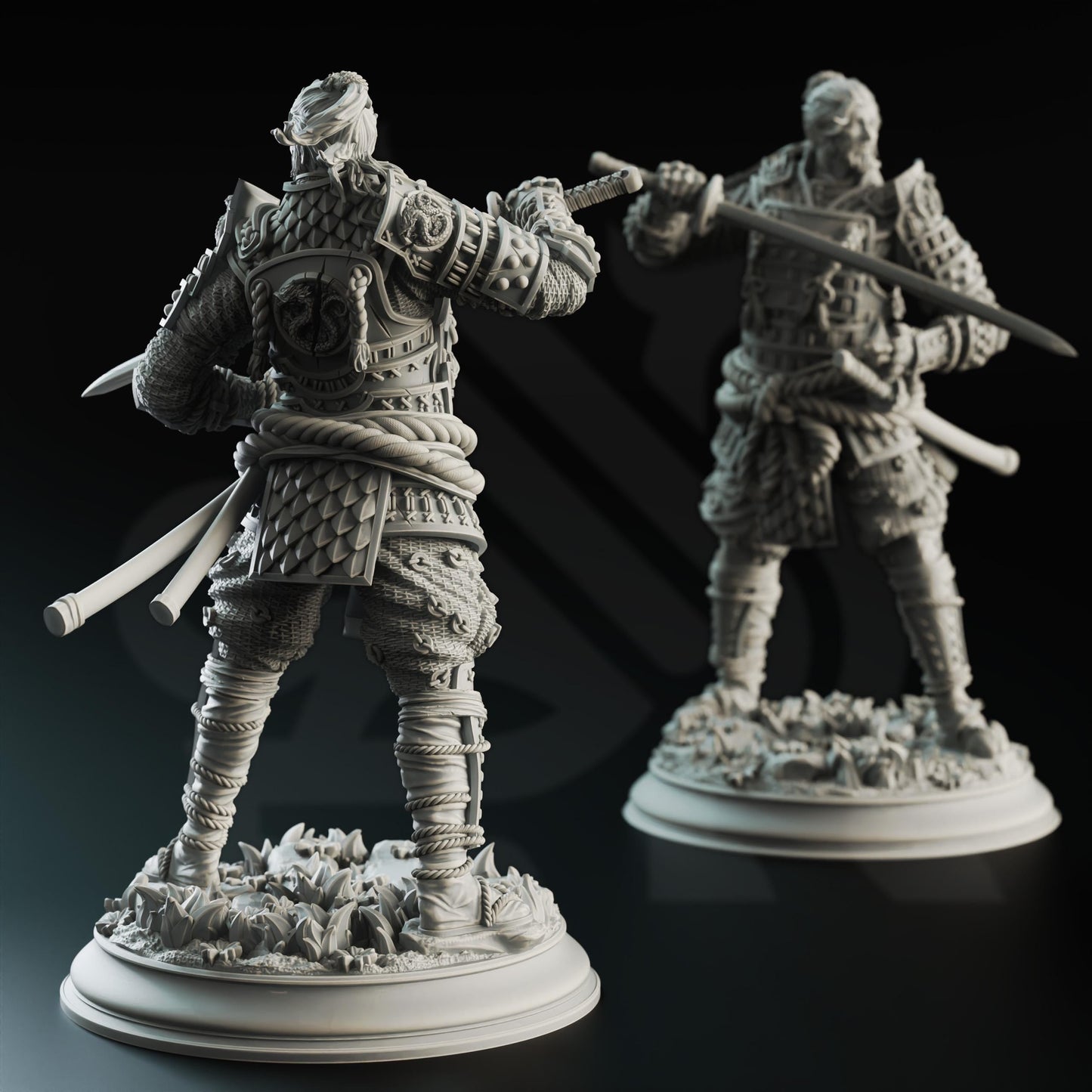 Wandering Samurai Resin Miniature Figure alternate view 2
