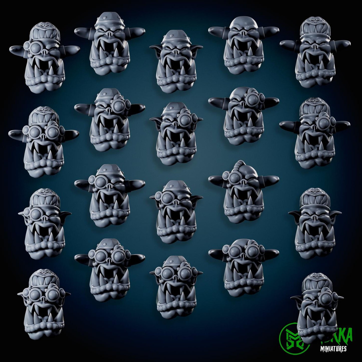 Cybork Heads x20 Resin Upgrade Parts alternate view 4