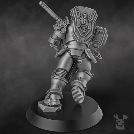 Captain Caelus Resin Miniature Figure - DakkaDakka Miniatures - Set 1 alternate view 2