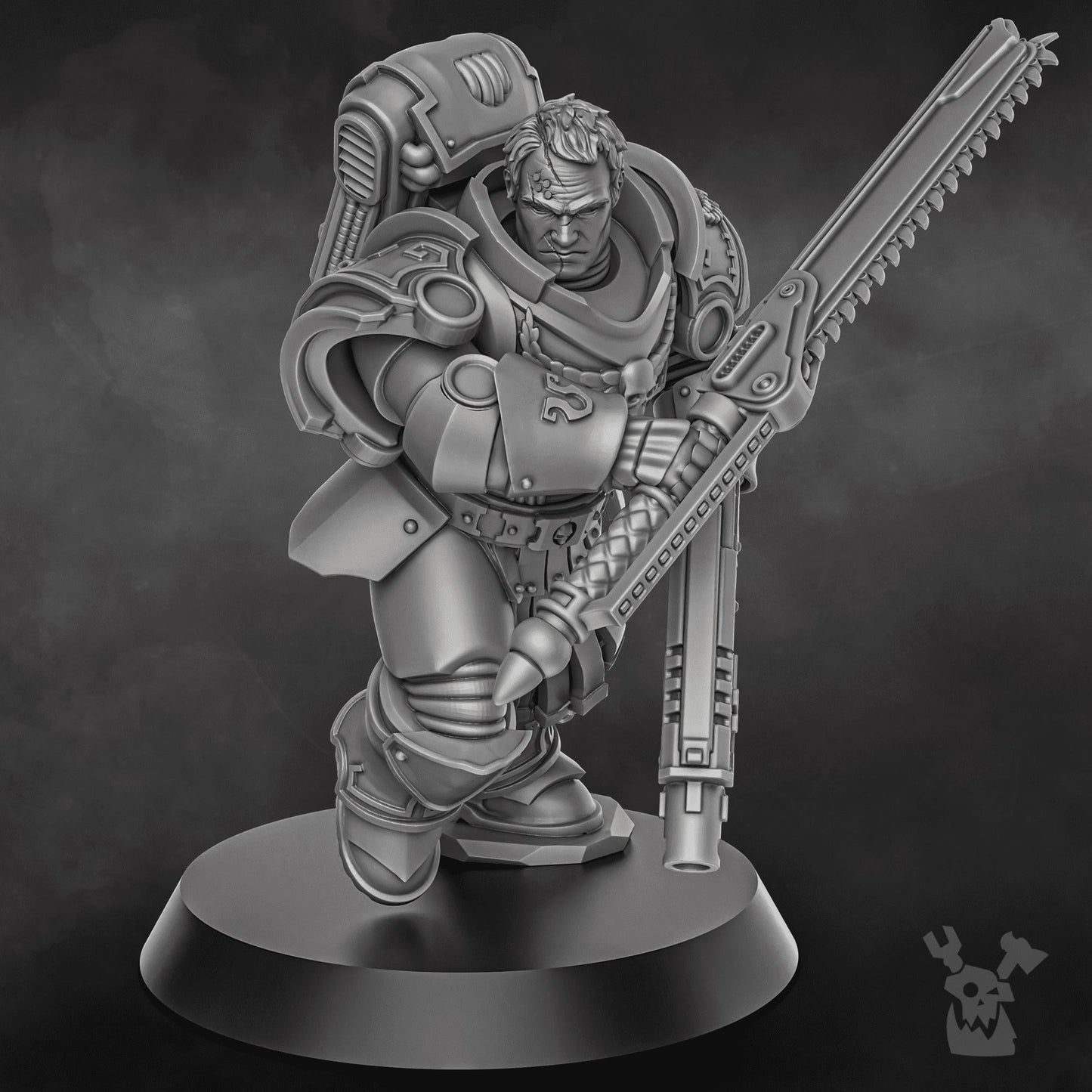 Captain Caelus Resin Miniature Figure - DakkaDakka Miniatures - Set 2 alternate view 4