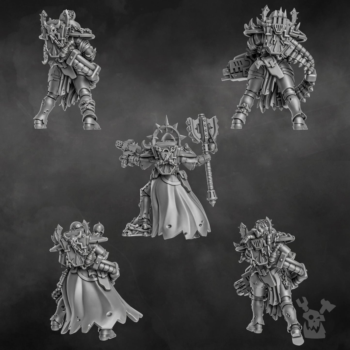 Unholy Sisters Resin Miniature Figure alternate view 2