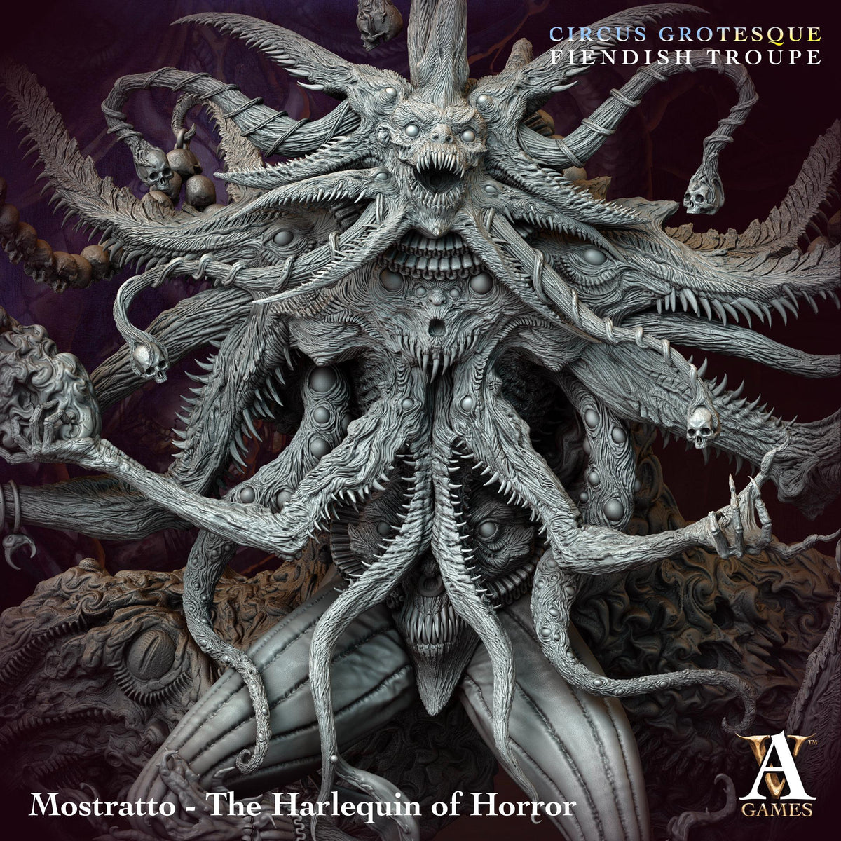Mostratto - The Harlequin of Horror Resin Boss Miniature alternate view 2