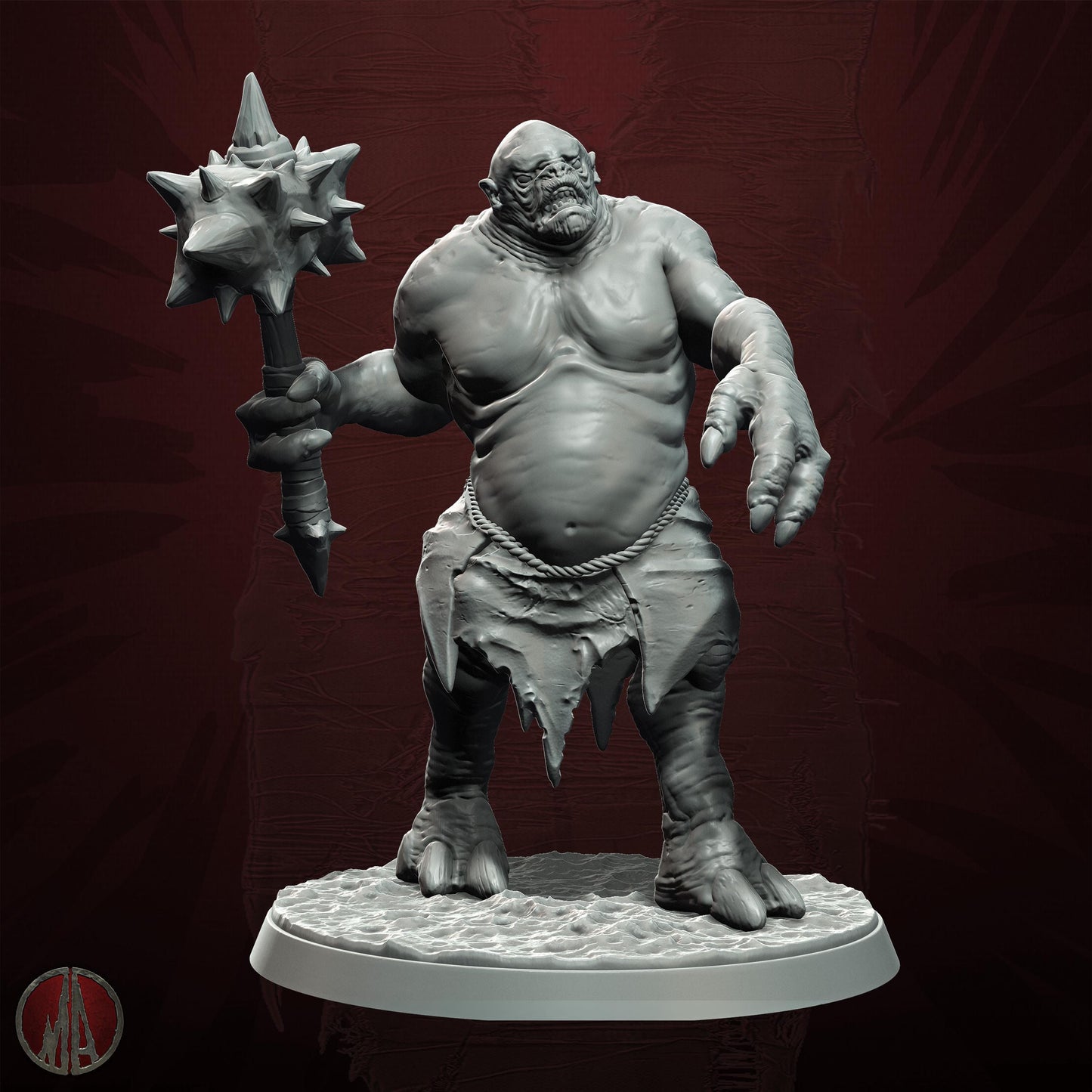 Orc Horde Troll Resin Boss Miniature alternate view 2